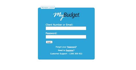 budget login.
